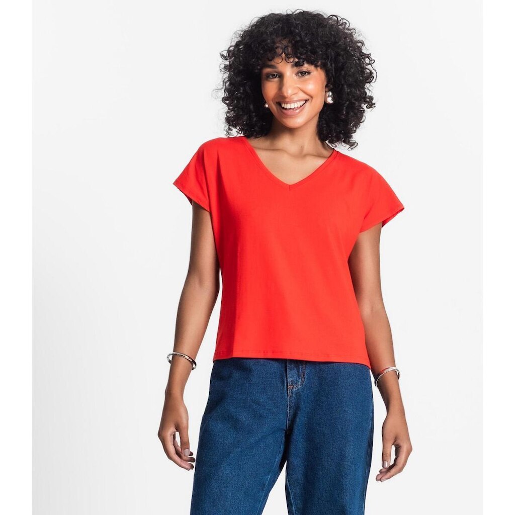 Blusa Feminina Viscotorcion Rovitex Laranja