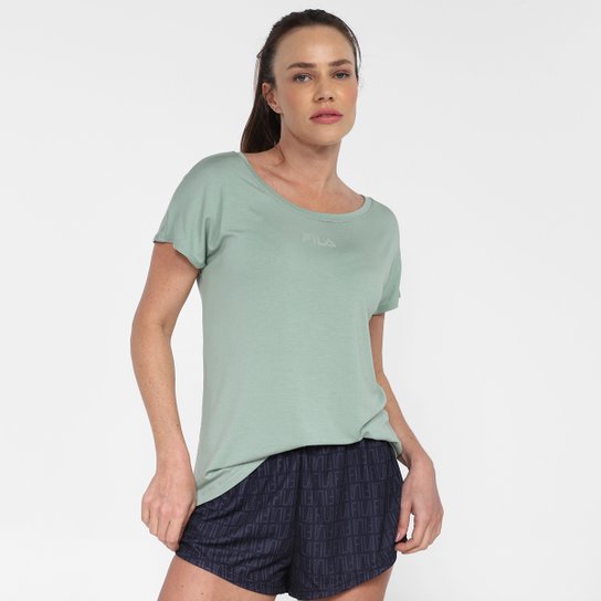 Blusa Fila Studio Mindfull Feminina - Verde claro Menor preço em Blusa Fila Studio Mindfull Feminina - Verde claro