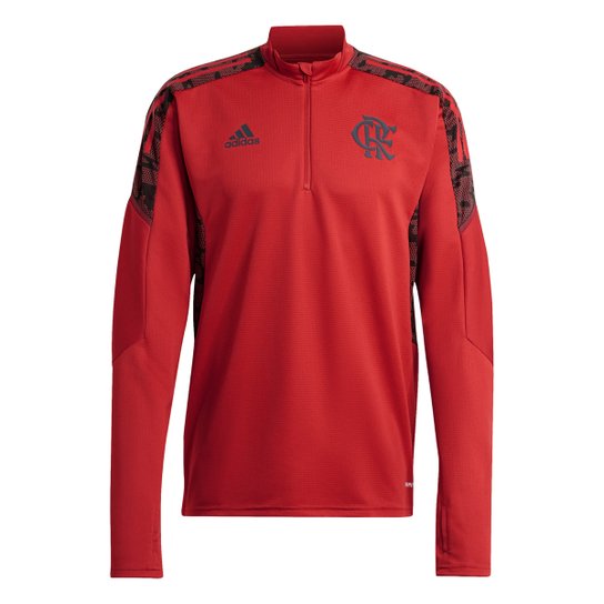 Blusa Flamengo Treino 21/22 Adidas Masculina - Vermelho Menor preço em Blusa Flamengo Treino 21/22 Adidas Masculina - Vermelho