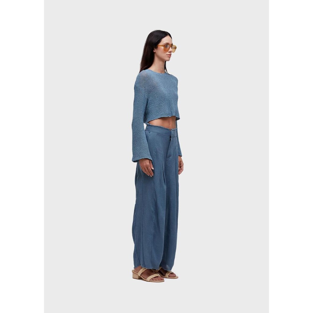 Blusa flare tricot rede OSKLEN