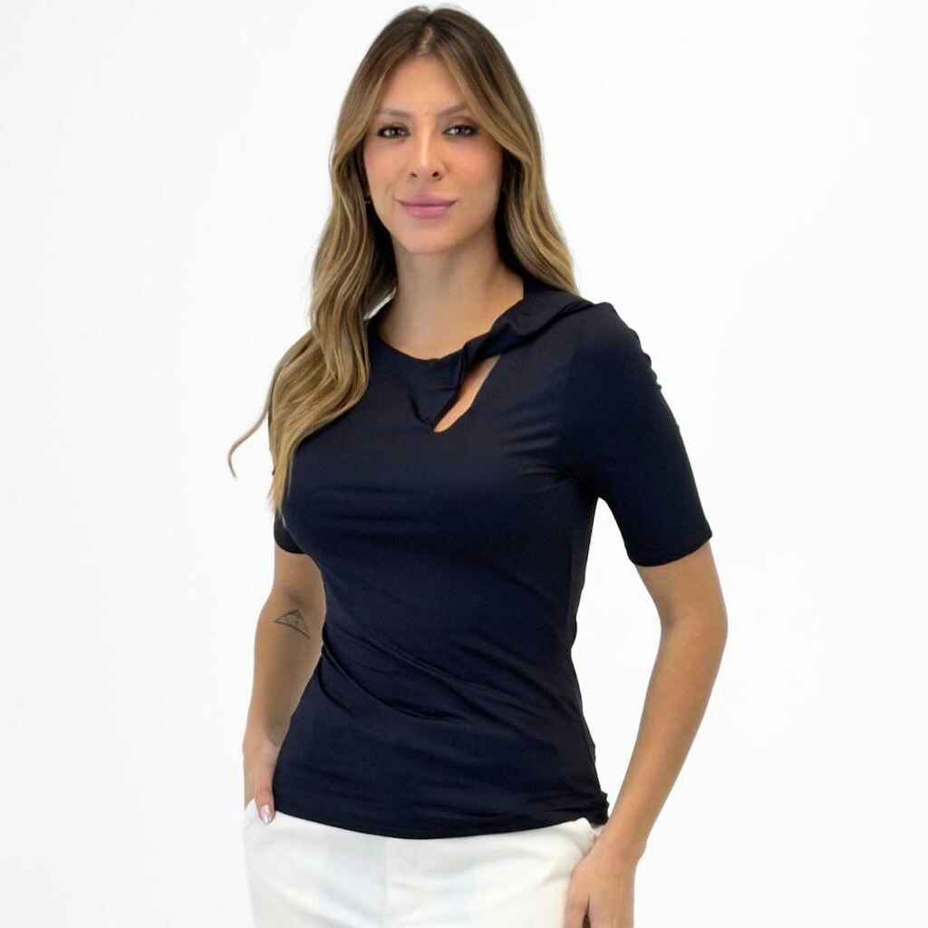 Blusa Formitz Básica Manga Curta Gola Redonda Feminina
