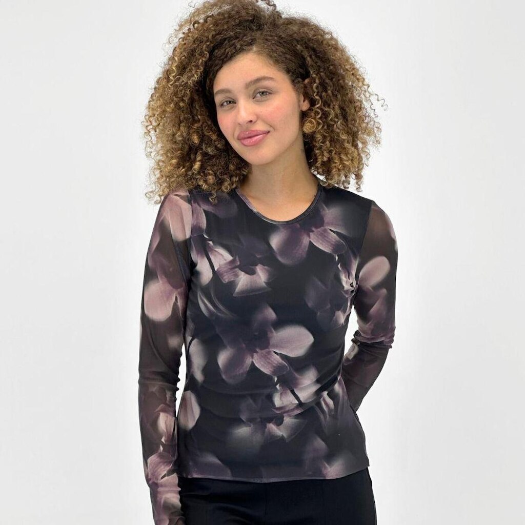 Blusa Formitz Tule Manga Longa Feminina