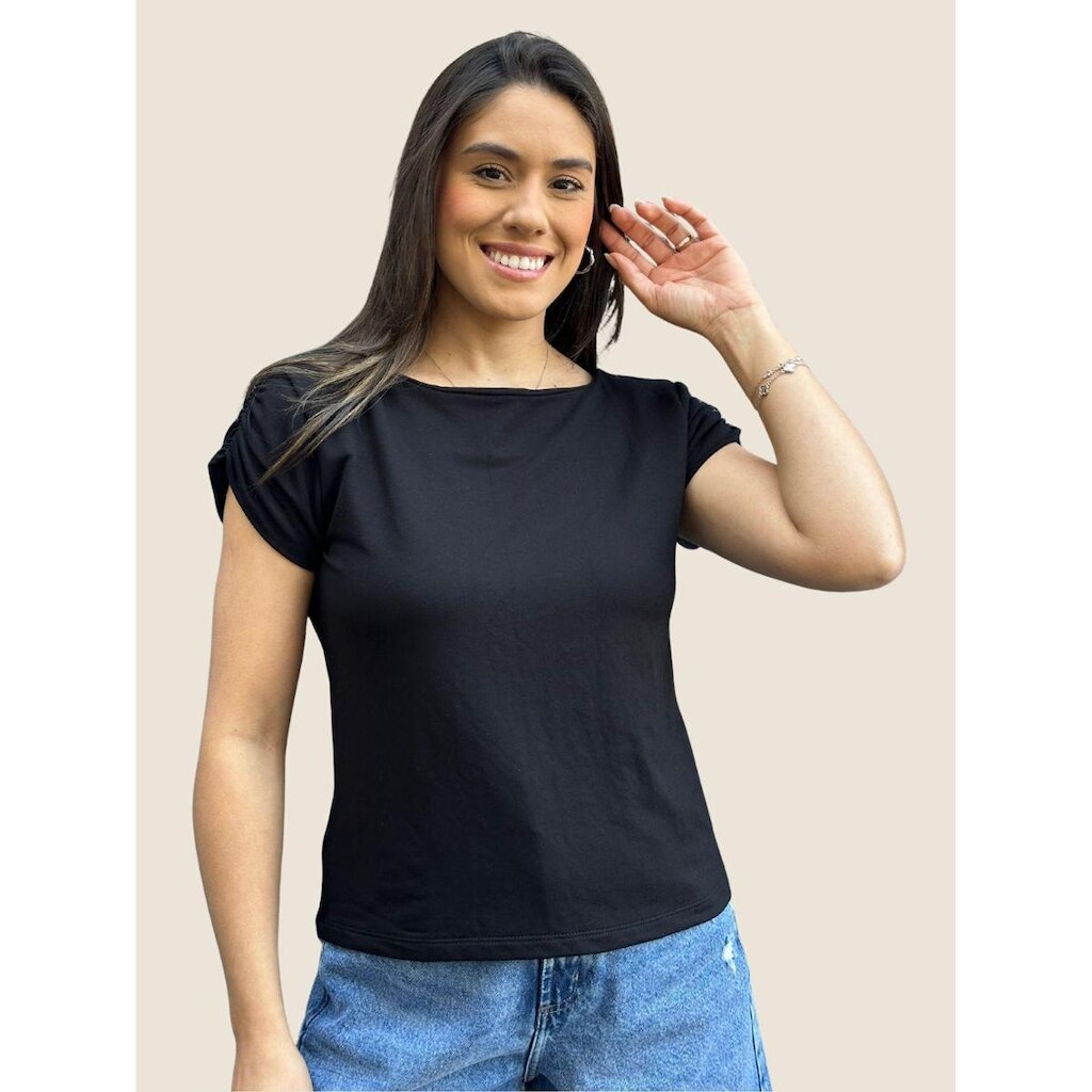 Blusa Franzido Mangas Usemodo