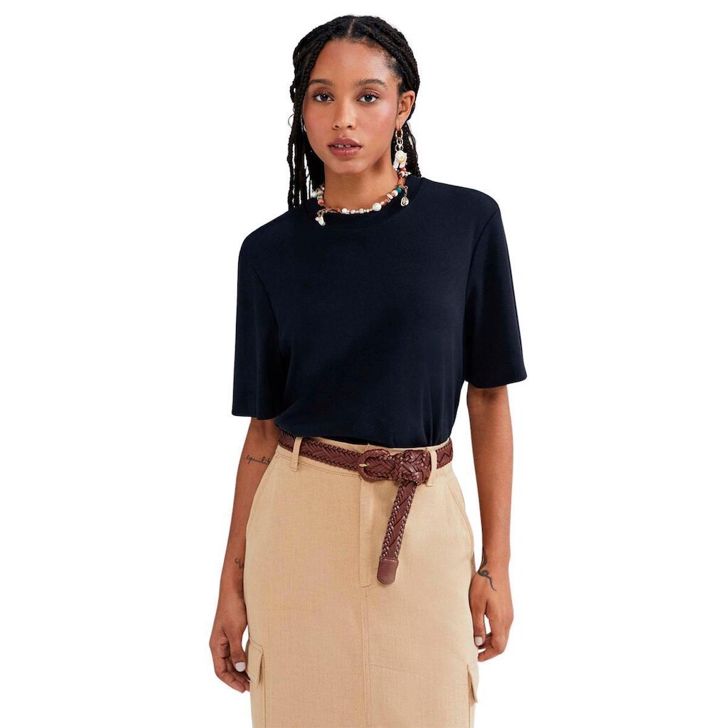 Blusa Hering Básica Manga Curta Mid Feminina