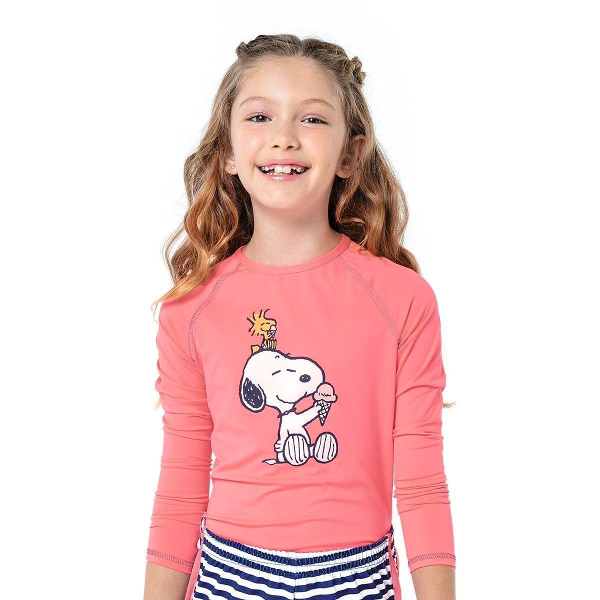 Blusa Hering Infantil Snoopy Menina Menor preço em Blusa Hering Infantil Snoopy Menina