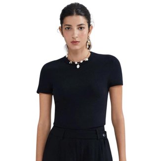 BLUSA HERING SLIM MANGA CURTA FEMININO