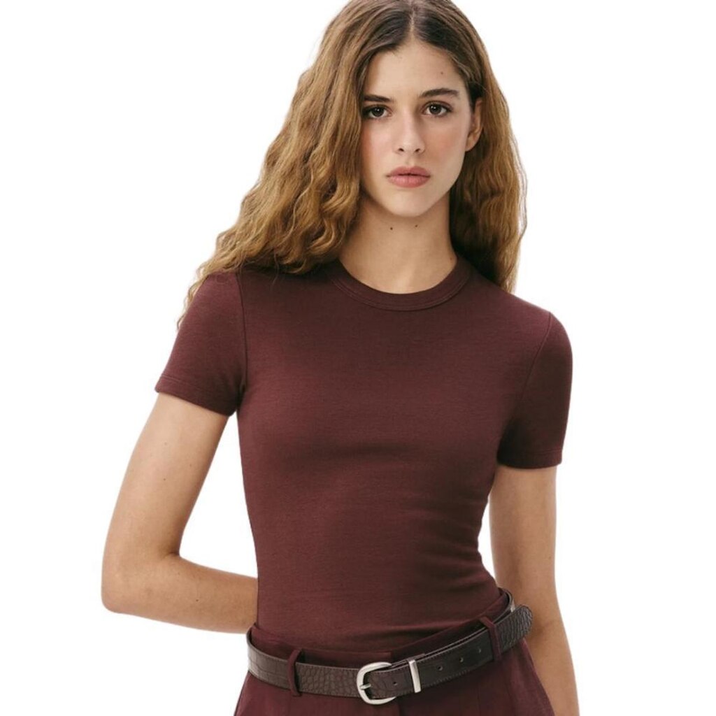 BLUSA HERING SLIM MANGA CURTA FEMININO