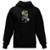Blusa Hyve De Moletom Estampada Com Capuz Modelo Canguru - Preto