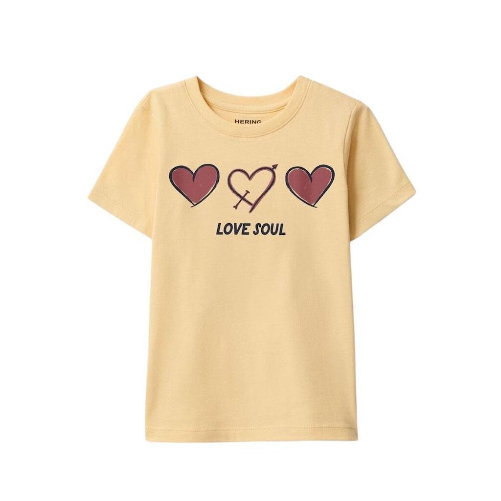 Blusa Infantil Hering Manga Curta Com Estampa Menina