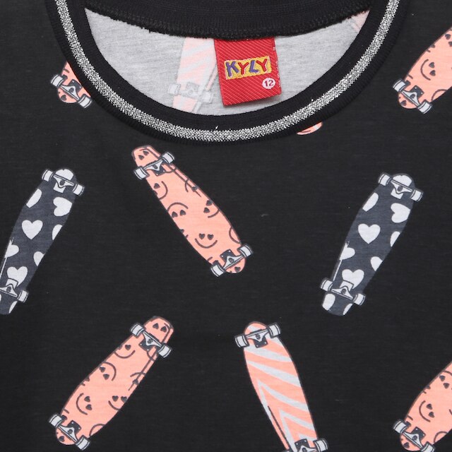 Blusa Infantil Kyly Cropped Box Skate
