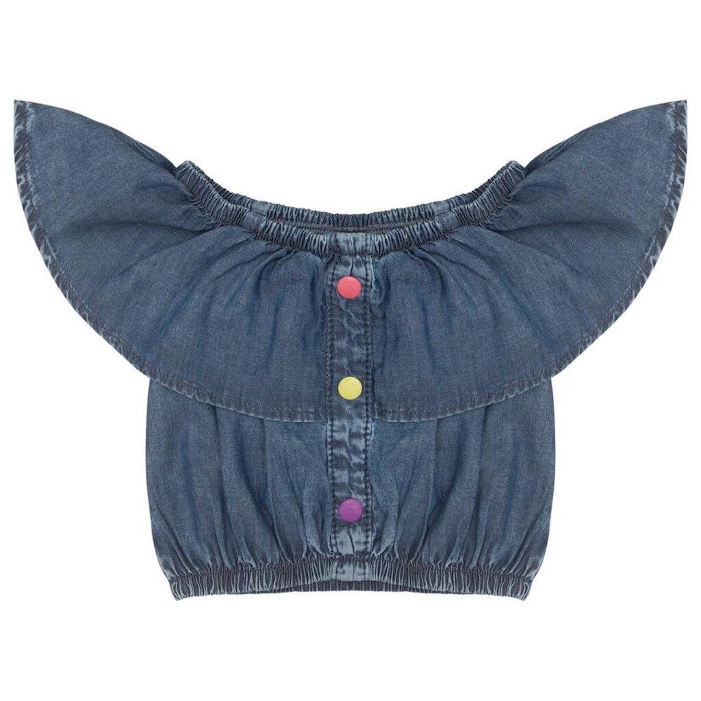 Blusa Infantil Look Jeans Cropped Jeans - UNICA - 08