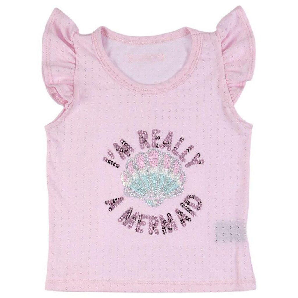 Blusa Infantil Look Jeans Malha Collor - ROSA - 01