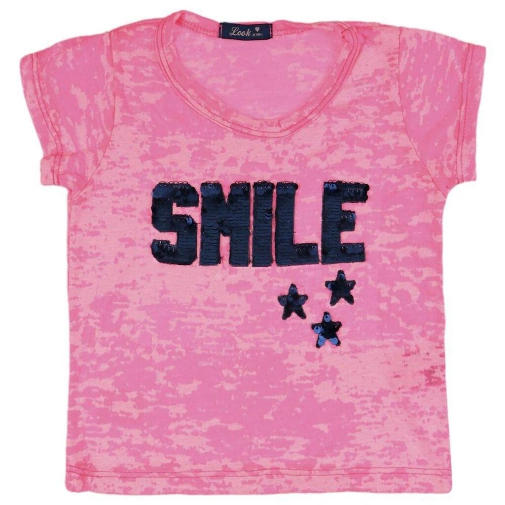 Blusa Infantil Look Jeans Neon Collor - ROSA - 04
