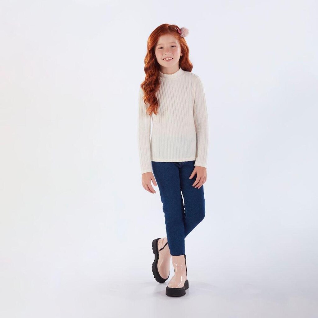 Blusa Infantil Menina - Bege - 52812-1271