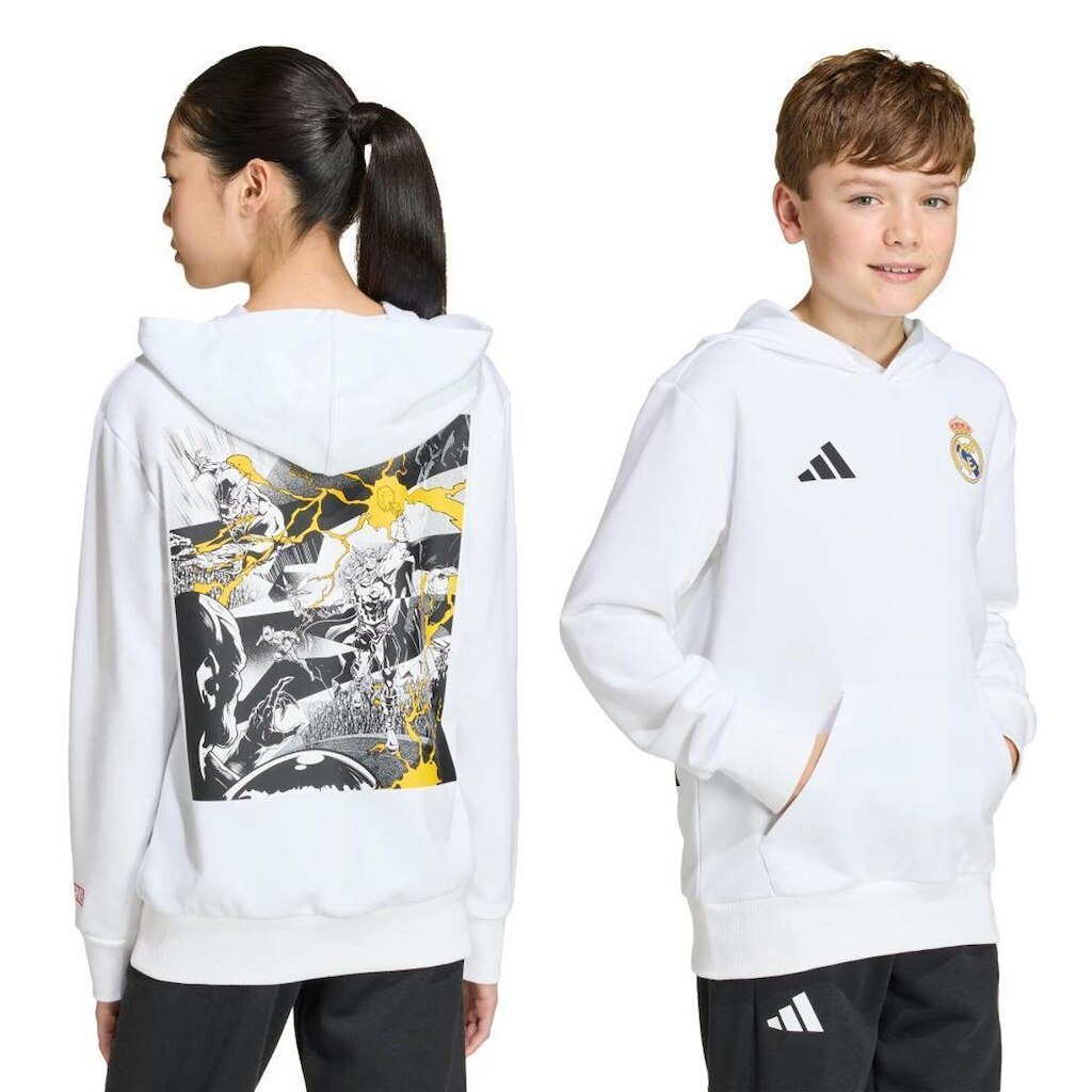 Blusa Infantil Real Madrid Adidas Capuz Vingadores