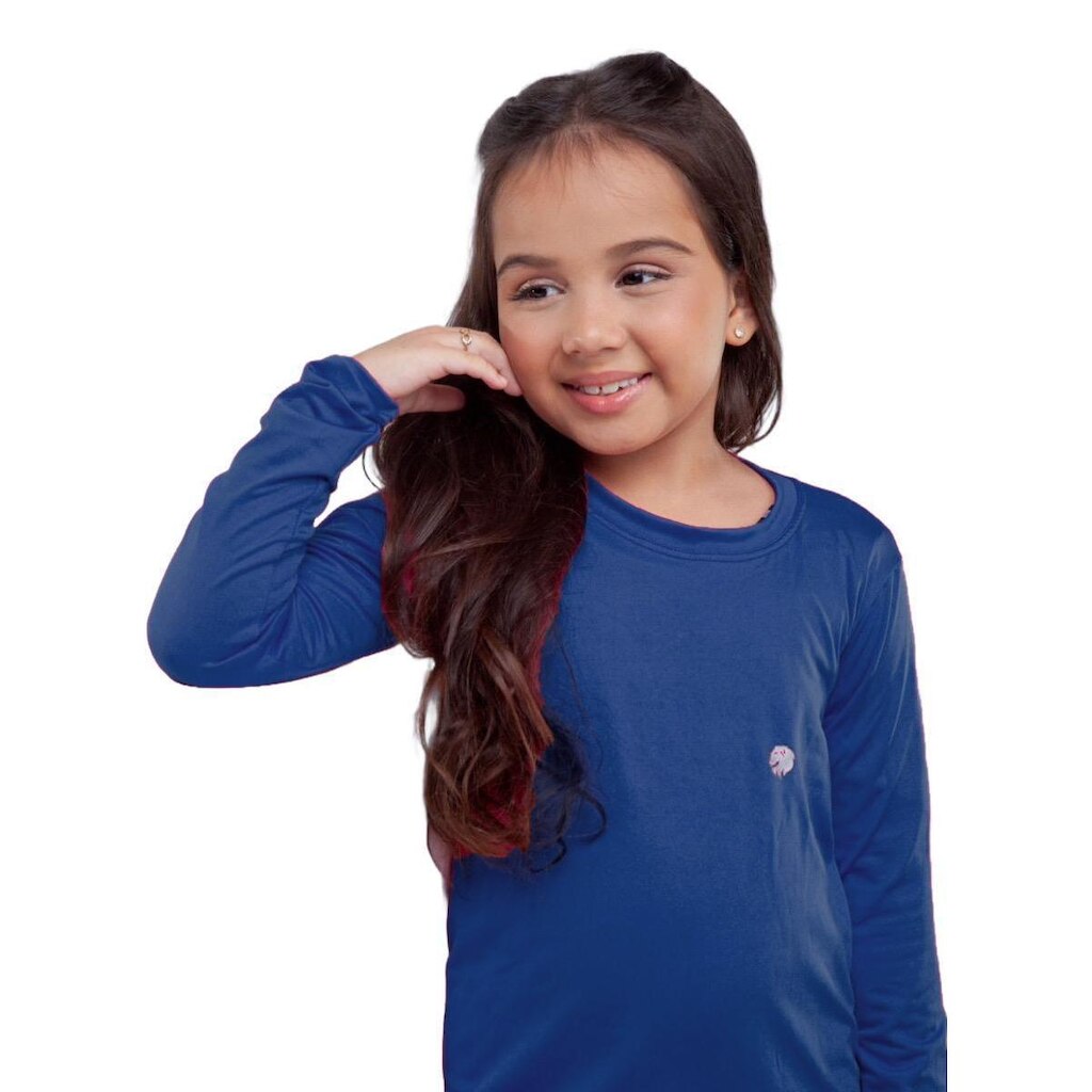 Blusa Infantil Uv Térmica Menina Proteção Solar Segunda Pele