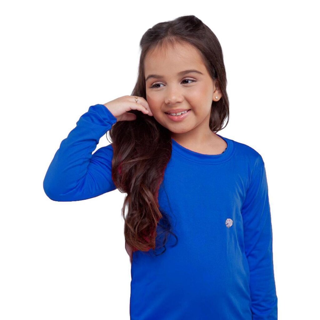 Blusa Infantil Uv Térmica Menina Proteção Solar Segunda Pele