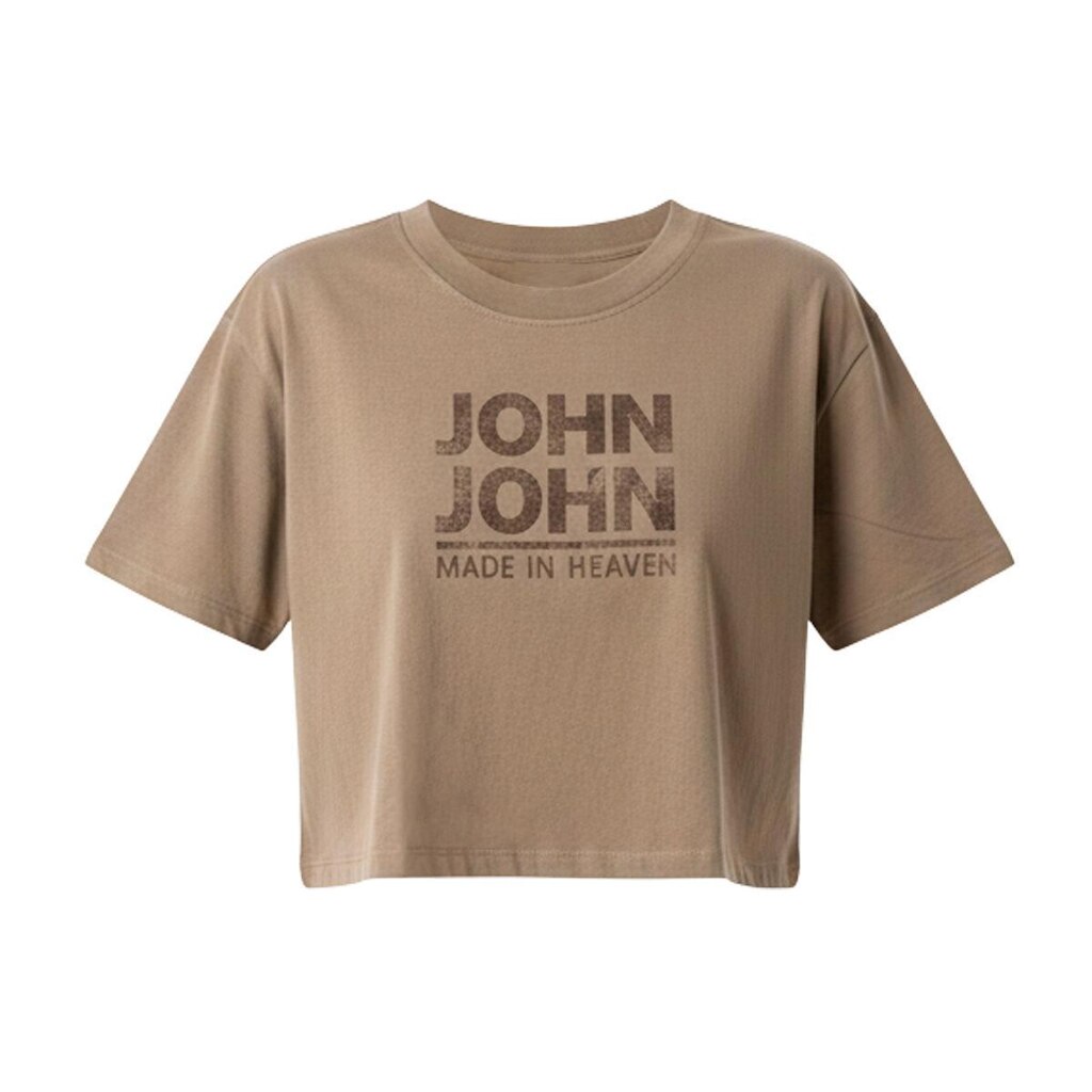 Blusa John John Bege Line Logo jj