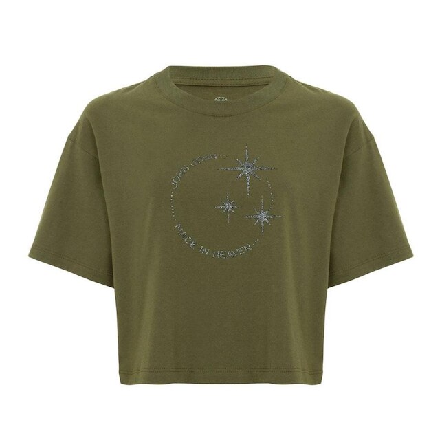 Blusa John John Cropped Disco Heaven Feminina