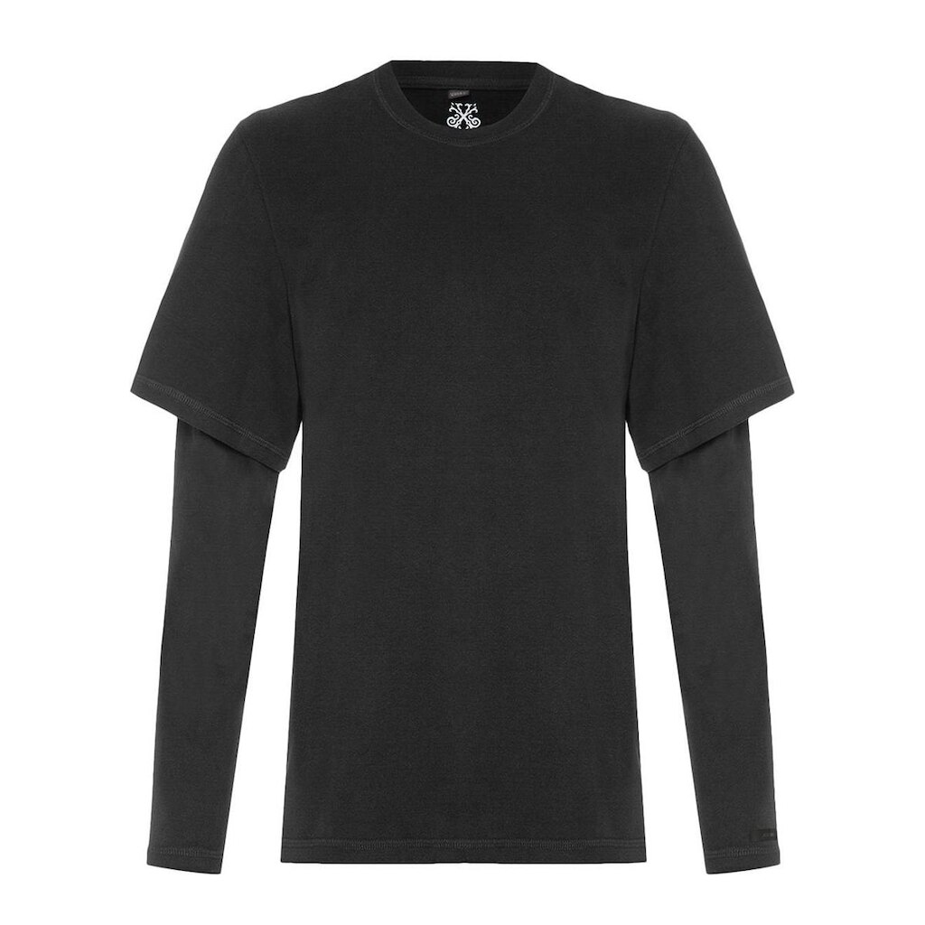 Blusa John John Masculina Moletom Double Layer Preta