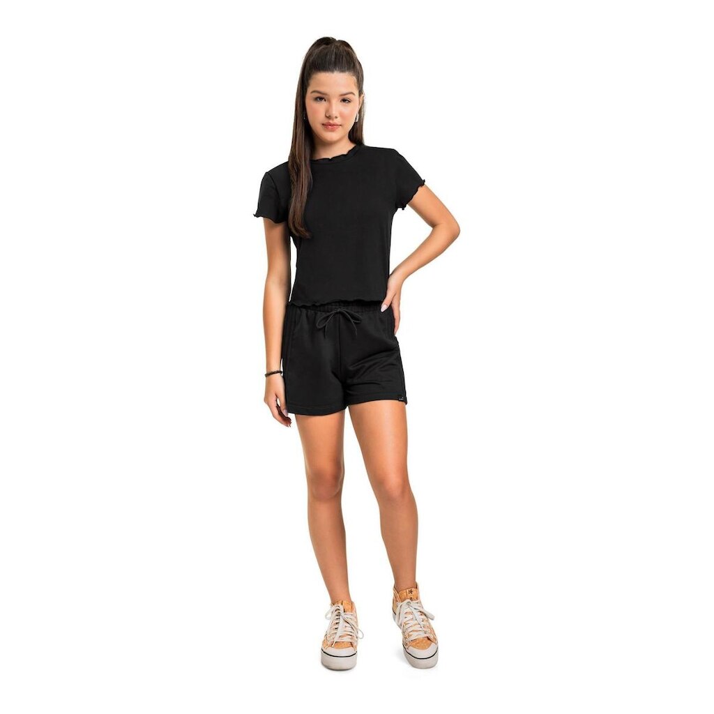 Blusa Juvenil Básica em Cotton Gloss