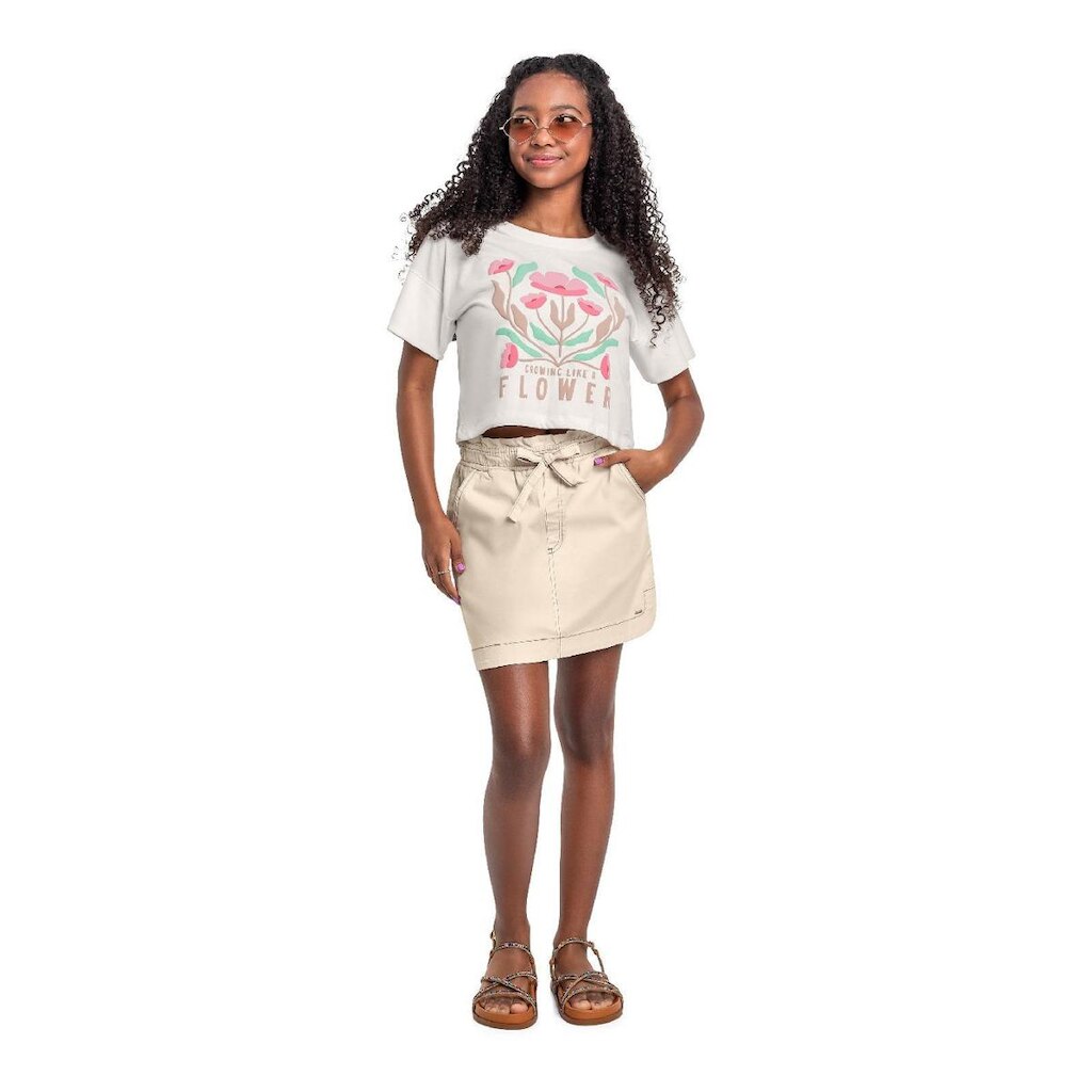 Blusa Juvenil com Puff Gloss