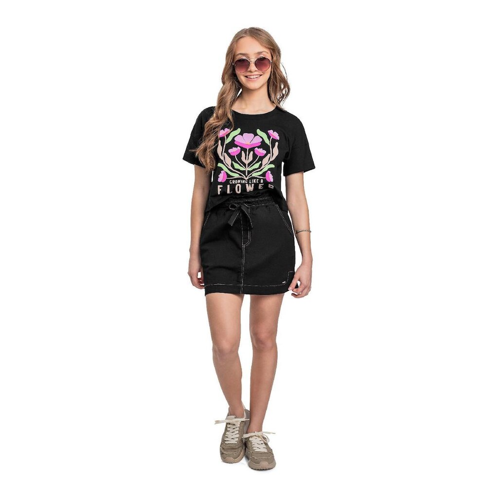 Blusa Juvenil com Puff Gloss