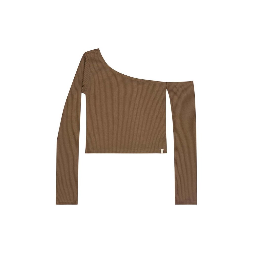 Blusa Juvenil em Ribana Canelada Gloss