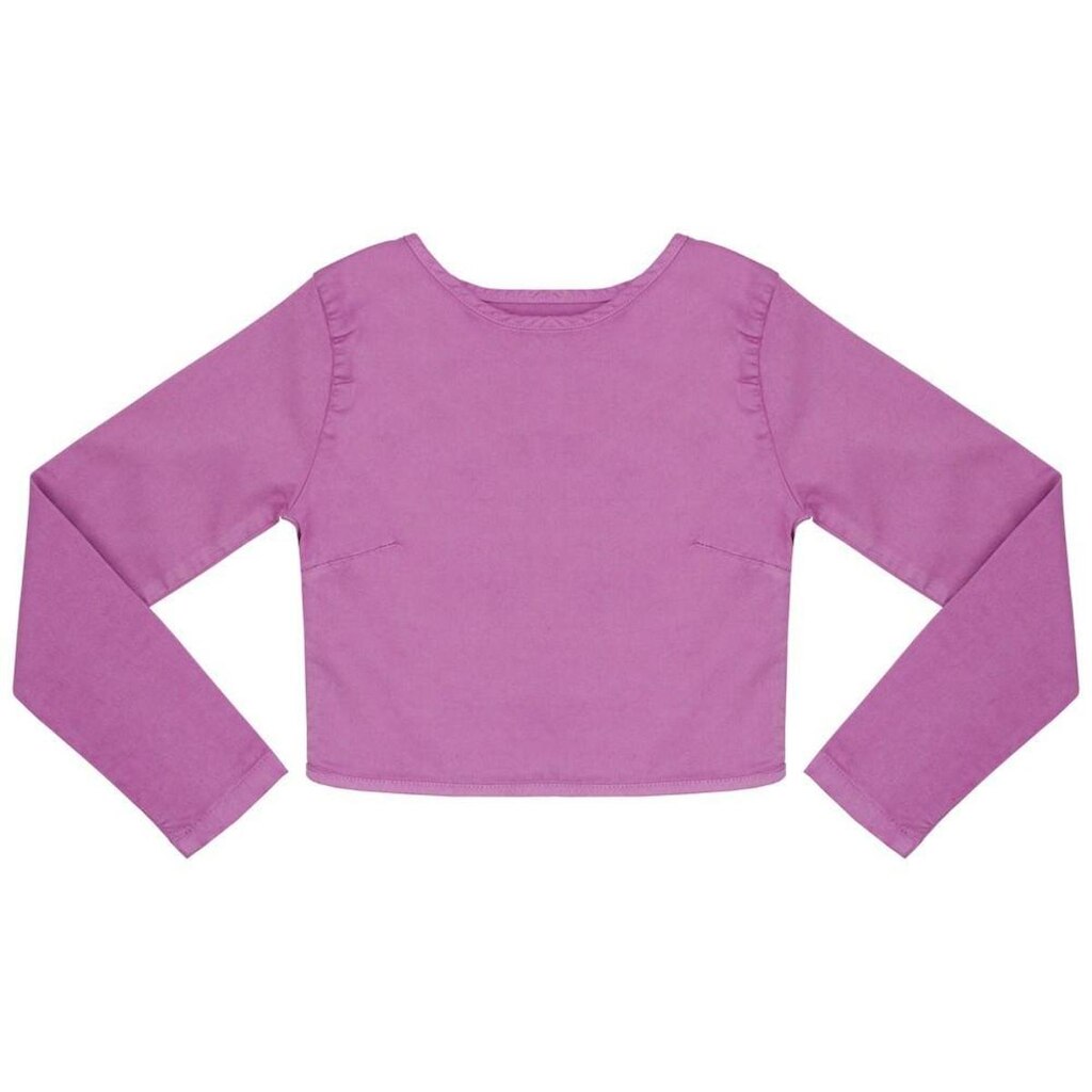 Blusa Juvenil Look Jeans Cropped Collor - LIMA - 16