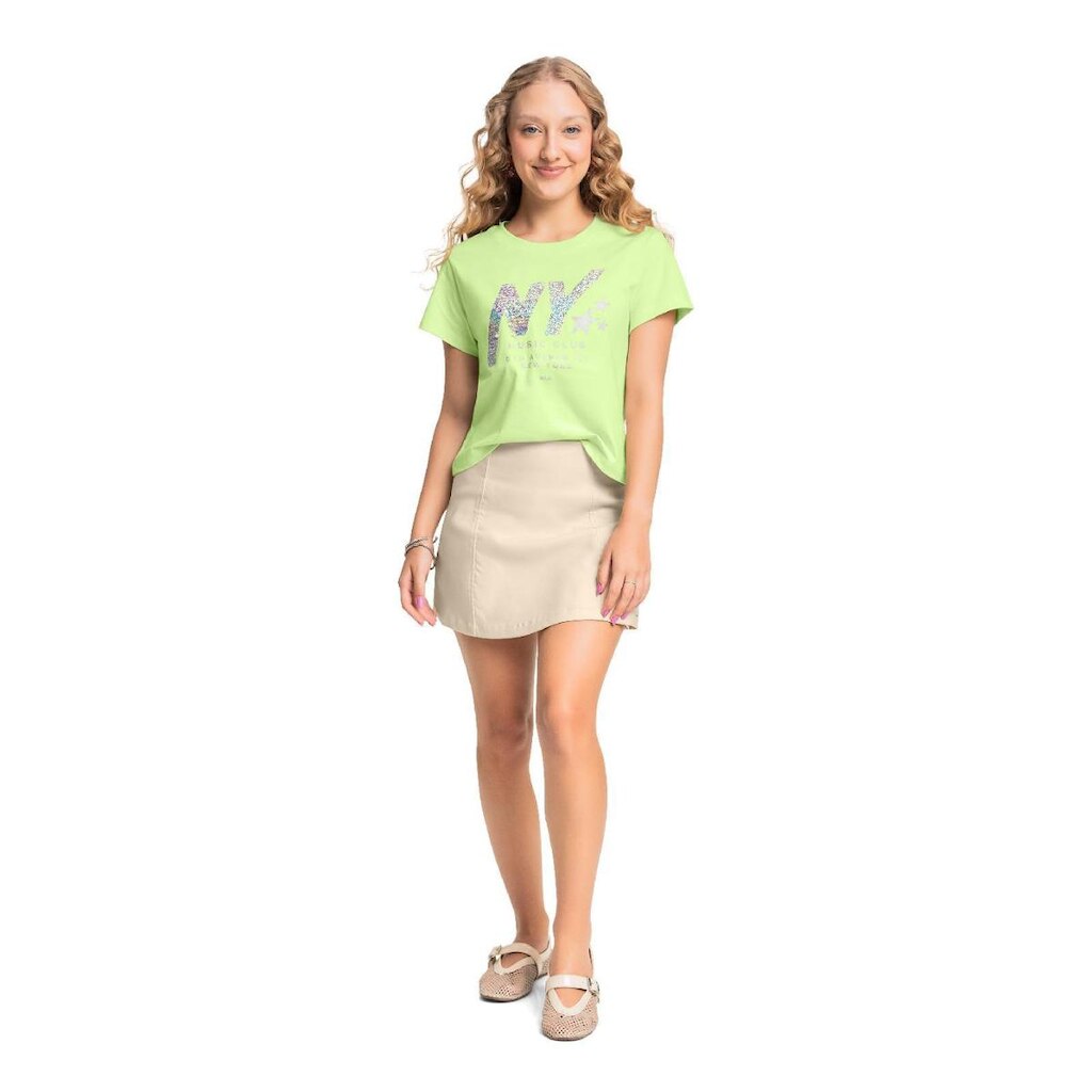 Blusa Juvenil NY em Algodão Gloss