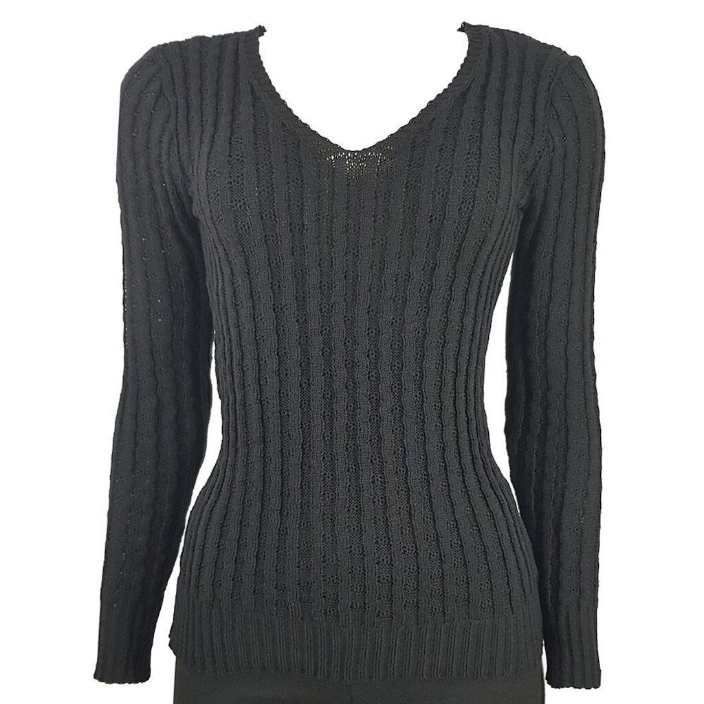 Blusa Katlen Tricot Canetran Decote V
