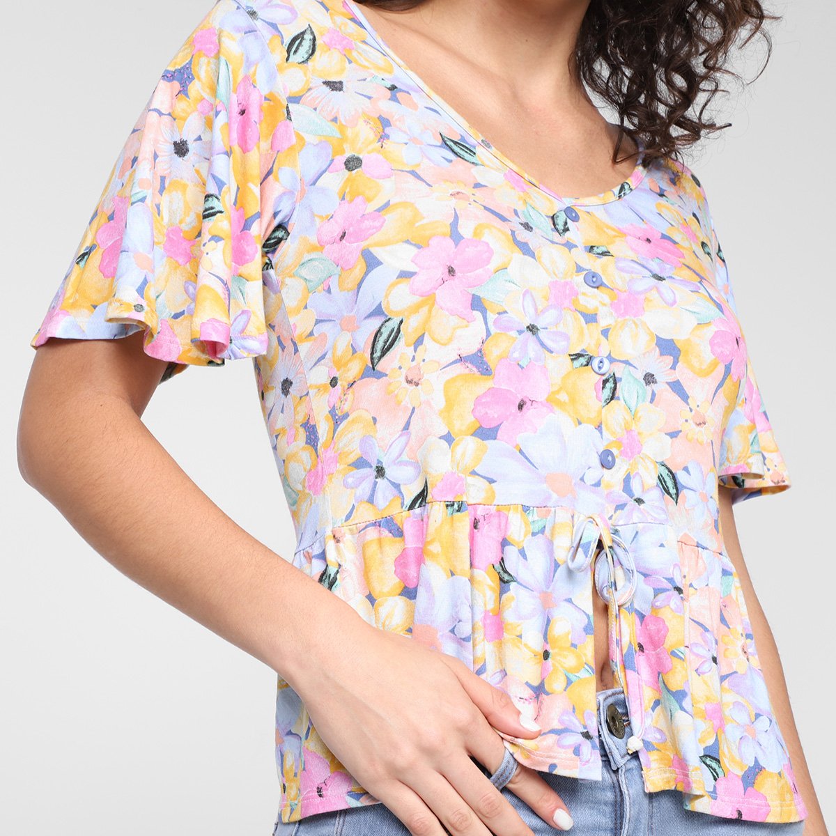 Blusa Lecimar Floral Feminina - 2