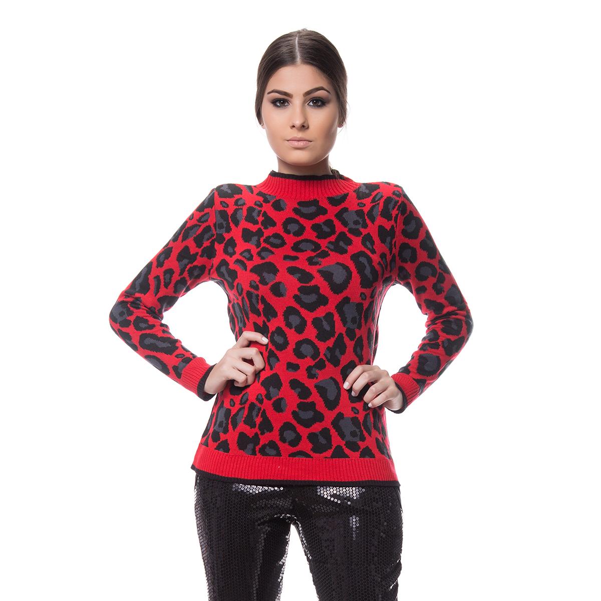 blusa tricot onça