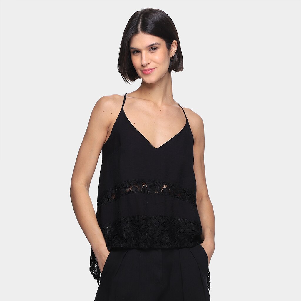 Blusa Loved Ampla Renda Feminina