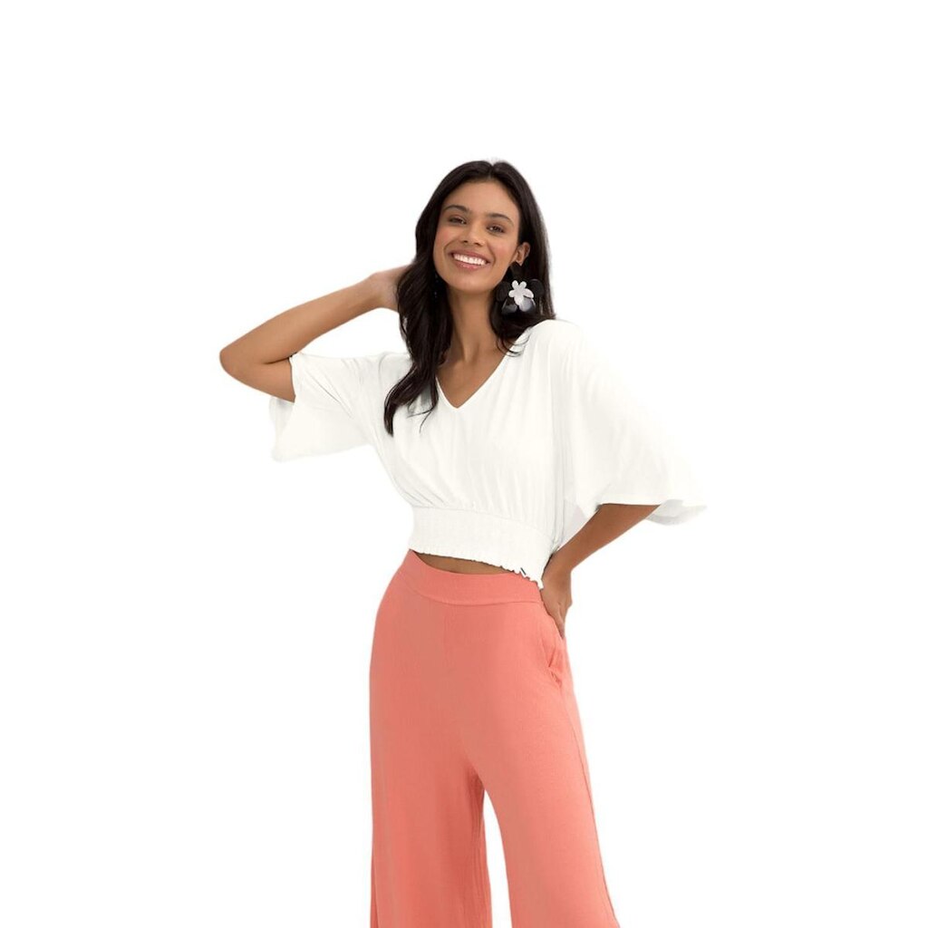Blusa Lunender Malha Branco Tam. GG