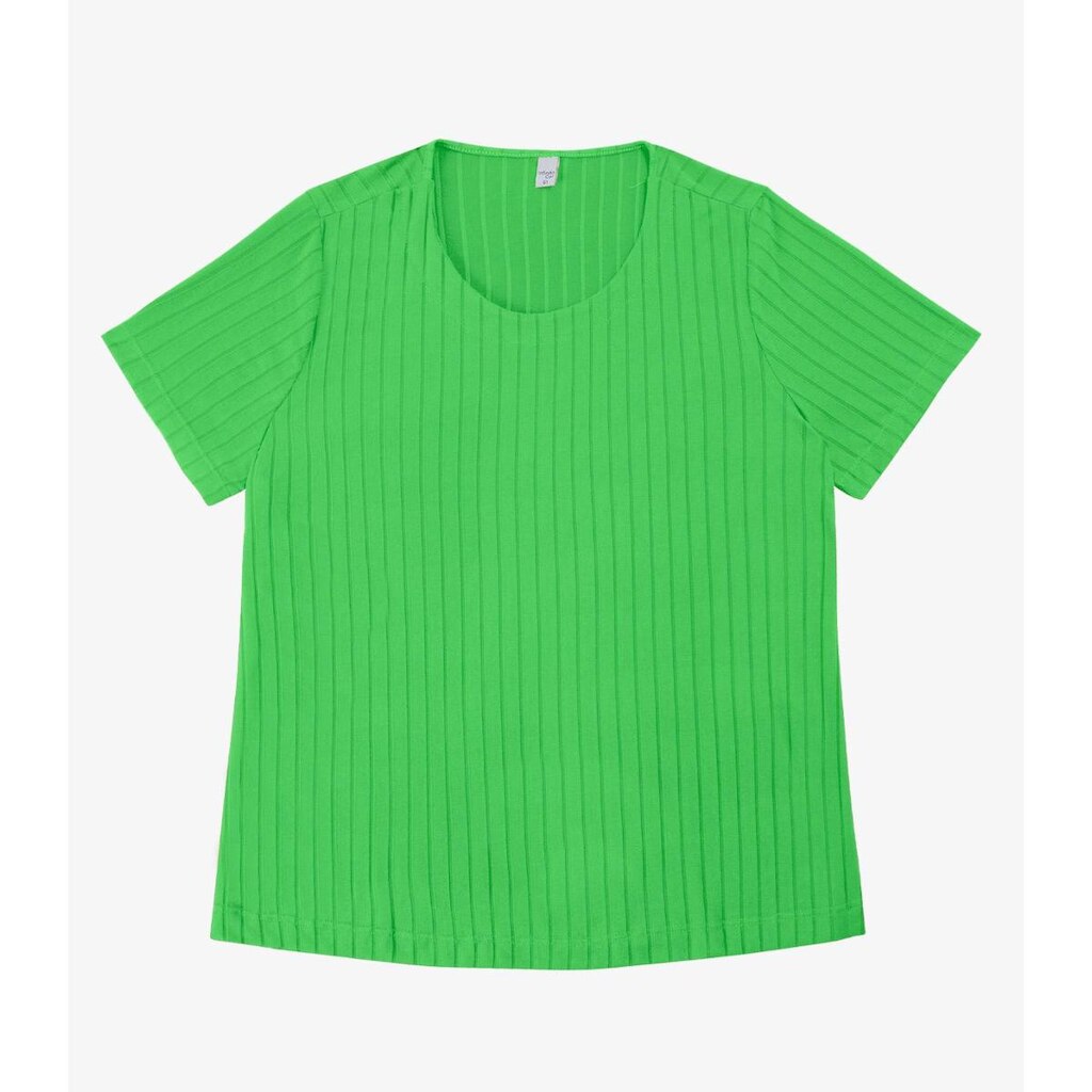 Blusa Malha Delicate Plus Infinita Cor Verde