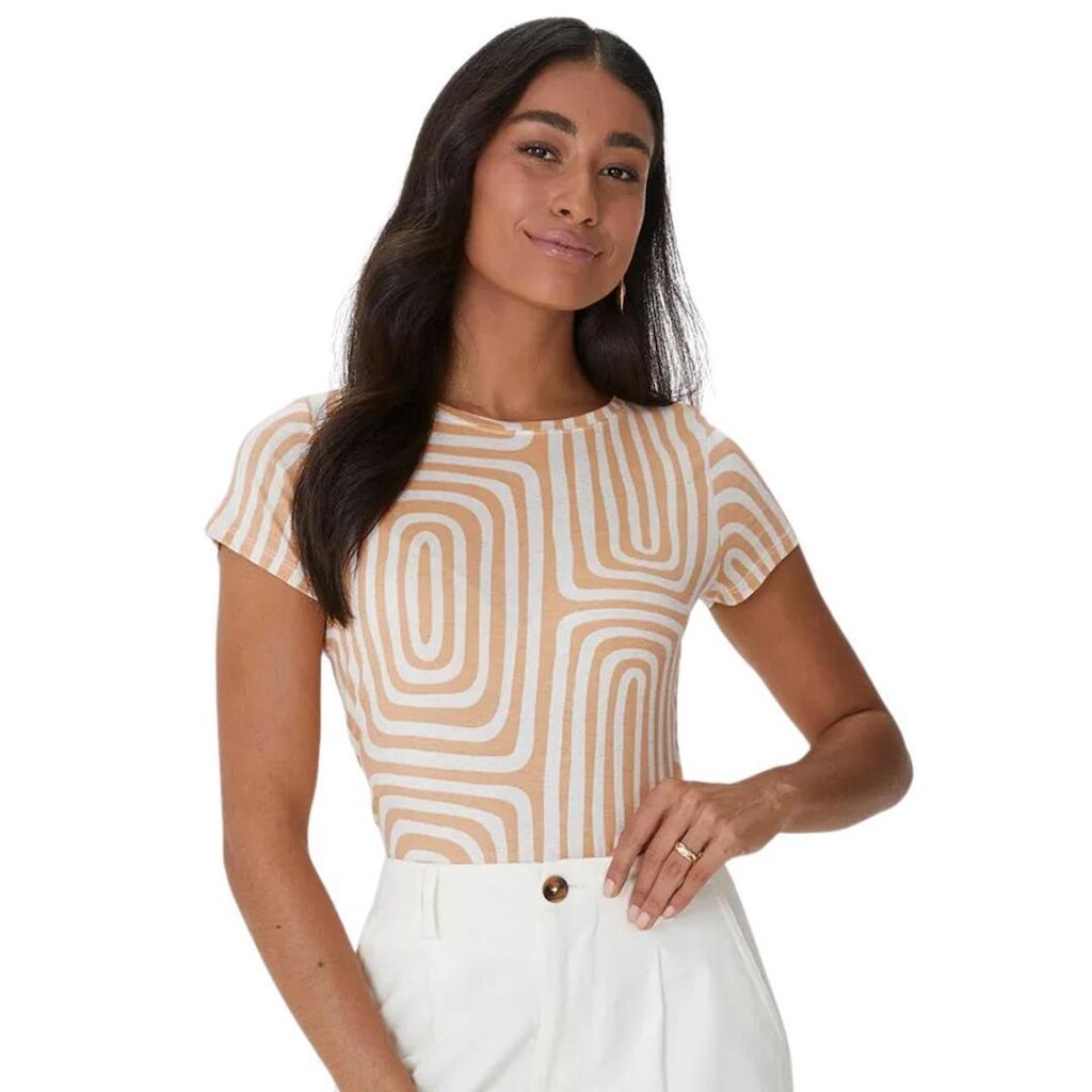 BLUSA MALWEE MANGA CURTA FEMININO