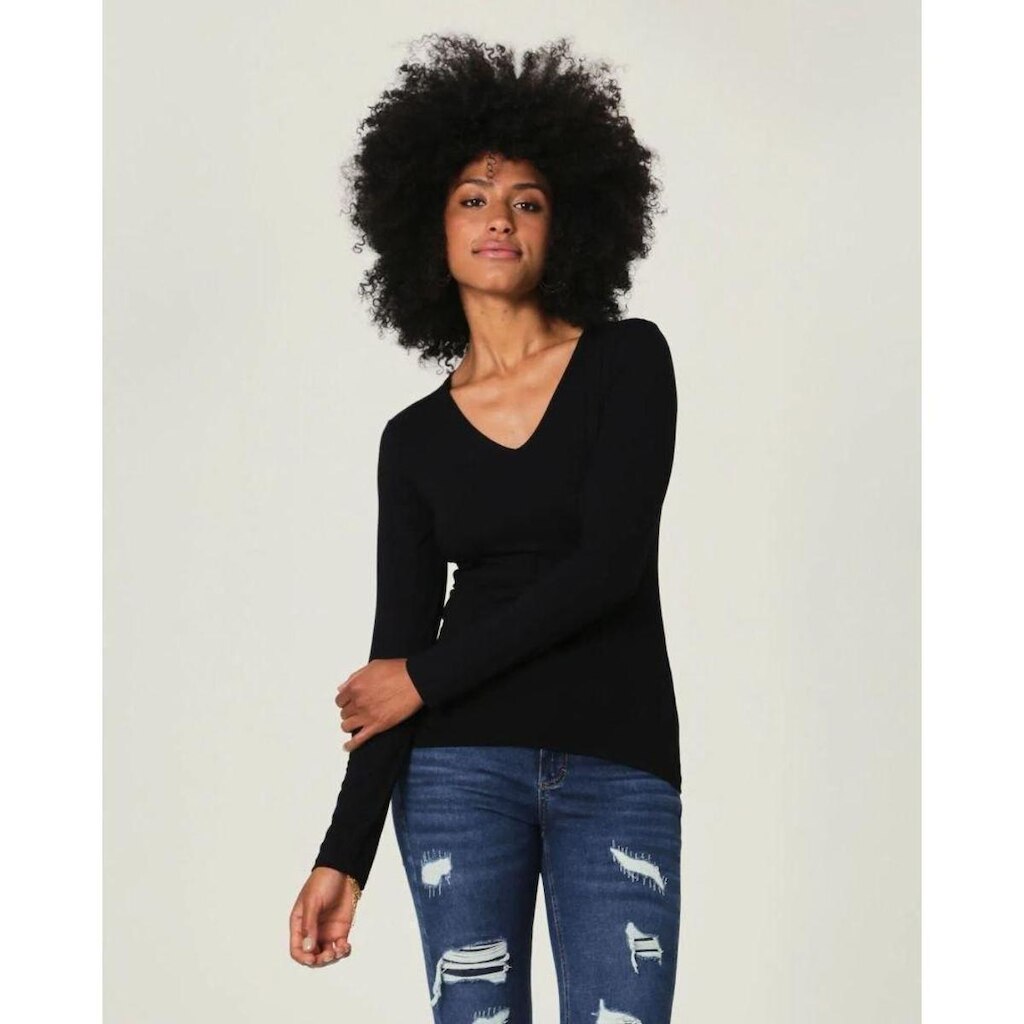 Blusa Malwee Manga Longa em Viscose