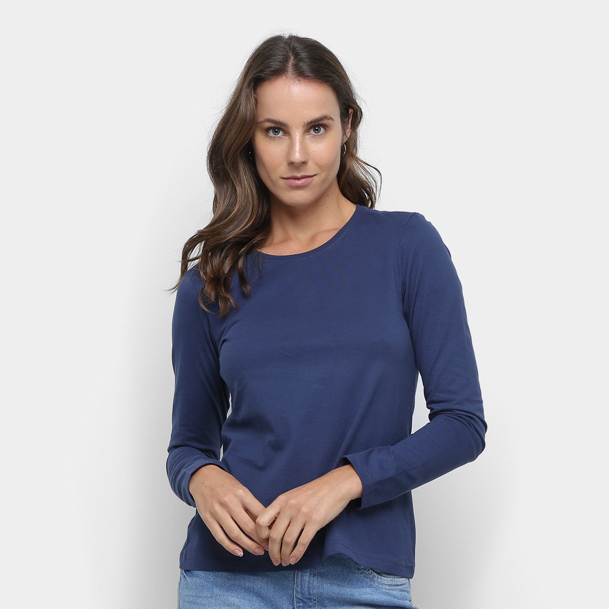 blusa malwee manga longa feminina