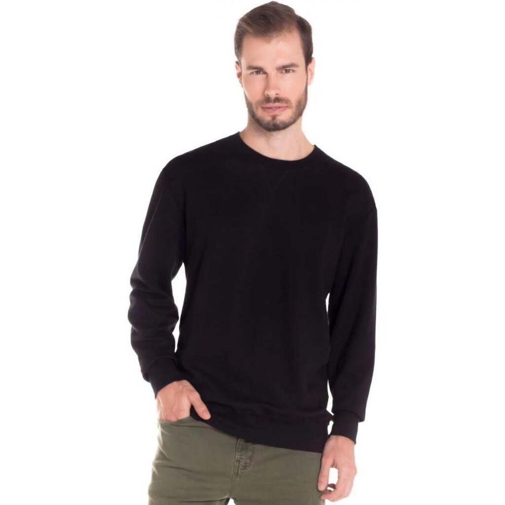 Blusa Malwee Moletom Flanelado Fechado Básico