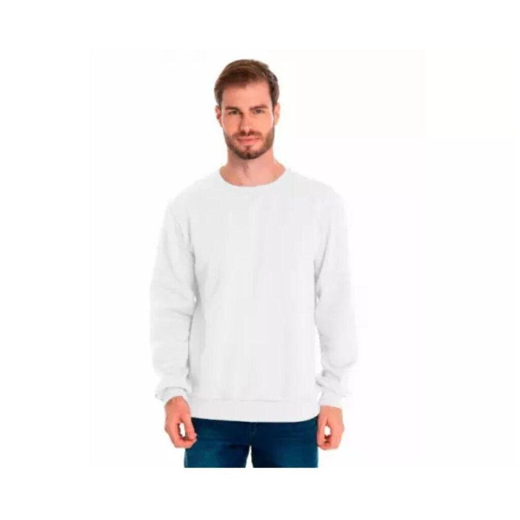 Blusa Malwee Moletom Flanelado Fechado Básico