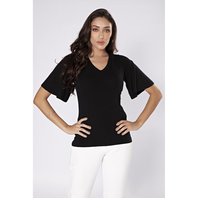 Blusa manga ampla
