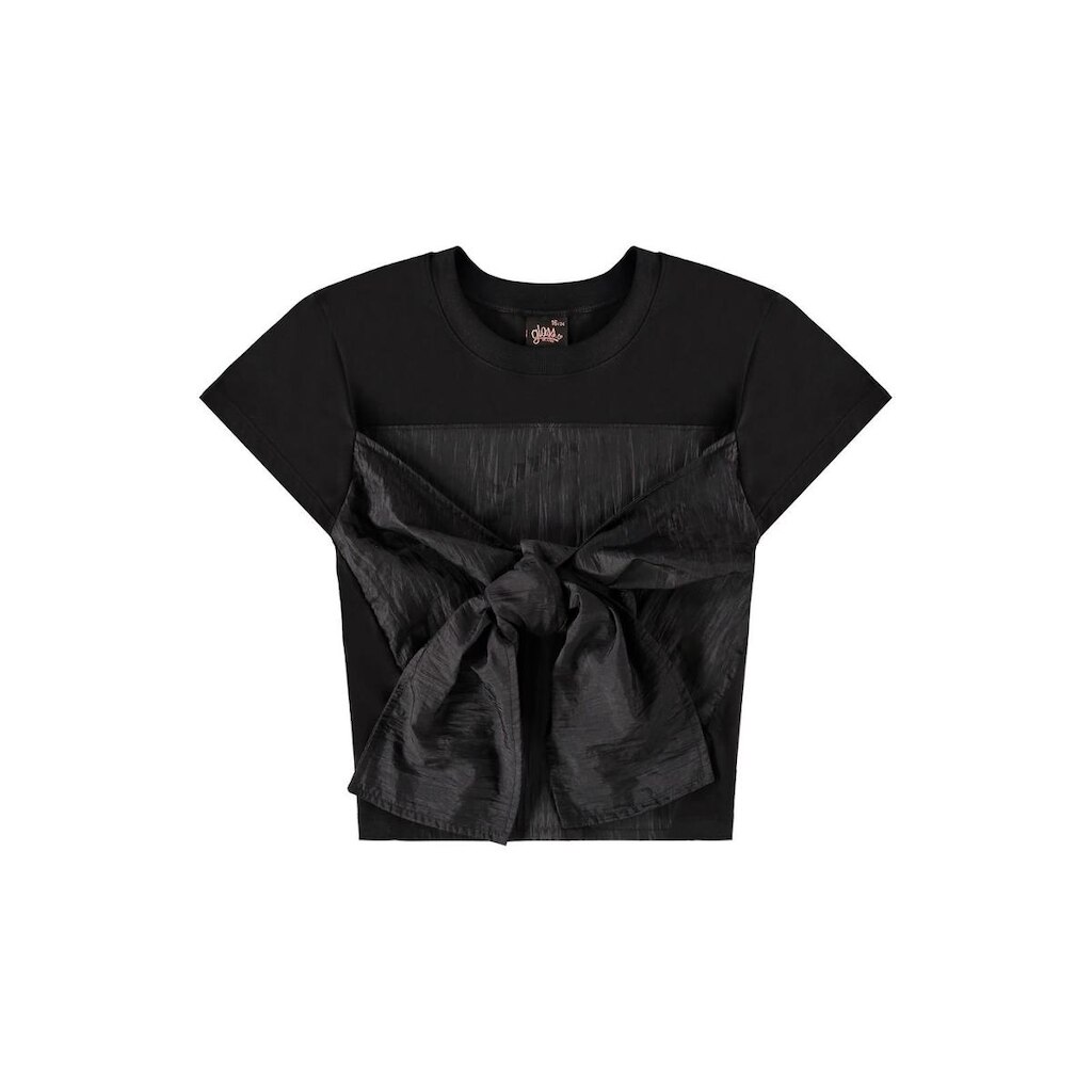 Blusa Manga Curta com Amarração Gloss
