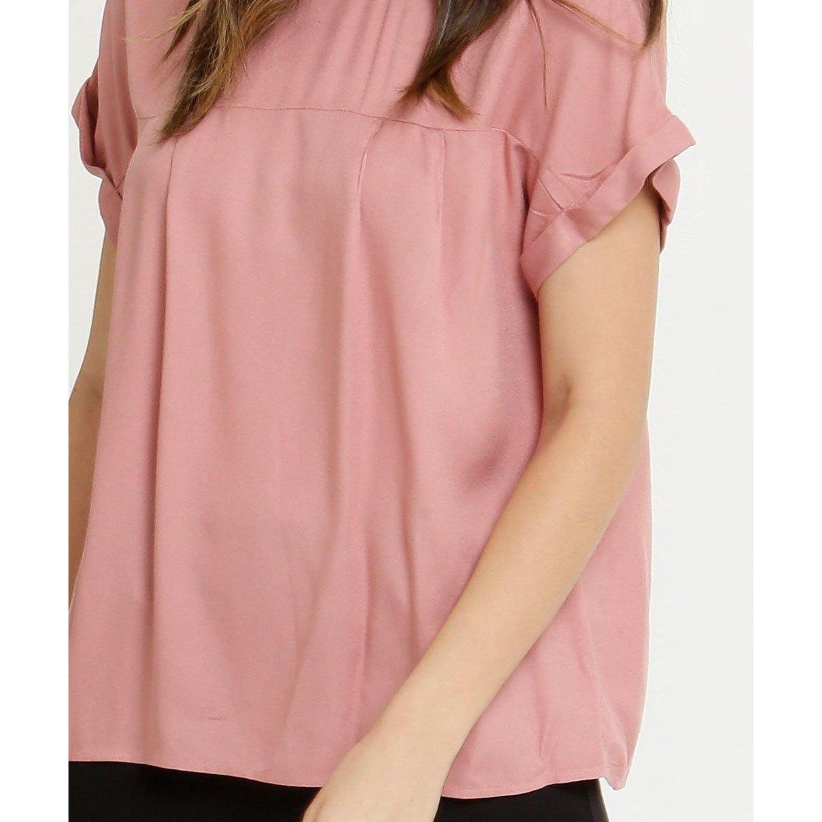 blusa cor rosa seco