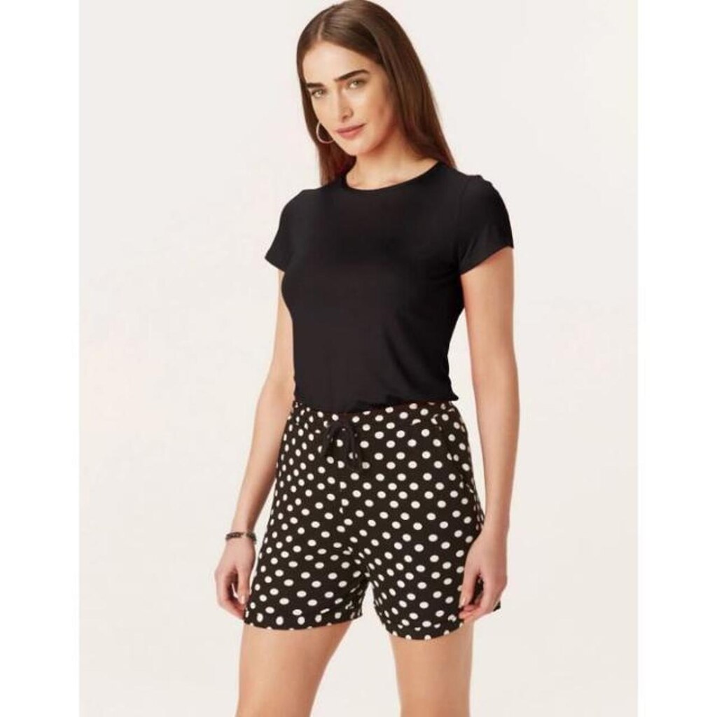 Blusa Manga Curta Feminina Viscose Stretch Malwee Ref. 79410