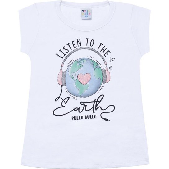 Blusa Manga Curta Infantil Pulla Bulla Ref. 44301
