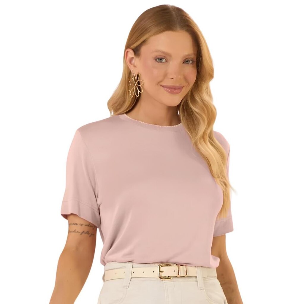 BLUSA MANGA CURTA ROVITEX FEMININO REF: ROV6177495