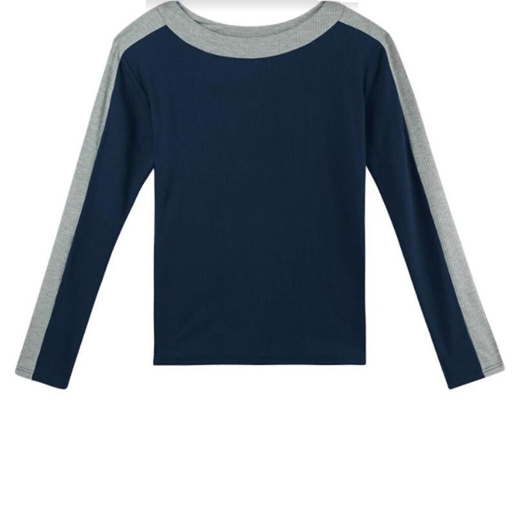 Blusa manga longa canelada Malwee