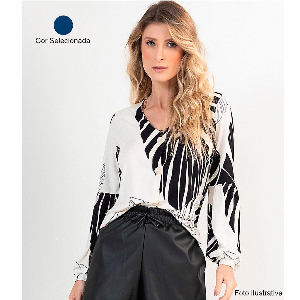 Blusa Manga Longa Estampada Feminina Endless E14081