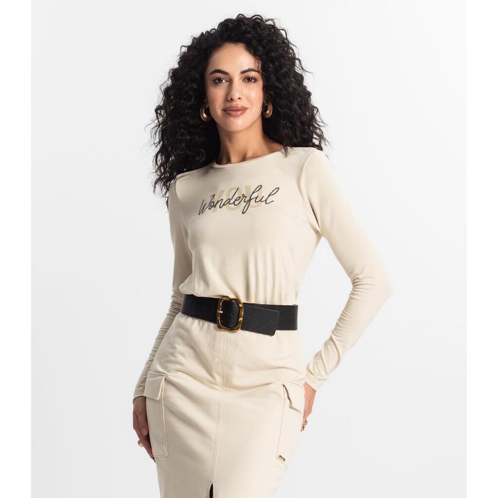 Blusa Manga Longa Feminina Rovitex